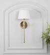 Woody Metal Shine Brass Finish Wall Light