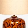 Auburn Handicrafted Table Lamp in Samber and black Colour