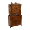 D'Dass Multi Color Mdf and Sheesham Wooden Temple With Cabinet For Pooja