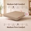 Kurlon Dual Mattress Reversible Medium Soft Firm King 75x72x8 Inch