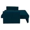 Melano  Pull Out Sofa cum Bed  in T Blue Colour