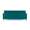 Monznij Sectional Fabric Sofa - Turquoise