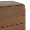 Olen Solid Wood Bedside Table In Amber Walnut Finish