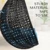 Premium Egg Single Seater 6 Star Swing Chair Blue