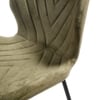 Elm Fabric Dining Chair in Green Colour