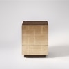 Piet Solid Wood Bedside Table in Brown Colour