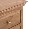 Tuscany Solid Wood Chest of 5 Drawers in Natural Teak Finish