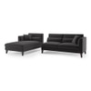 Lewis Sectional Sofa (Colour : Pebble Grey, Cushion : Soft, Seater : Left Aligned 3 Seater + Left Aligned Chaise)