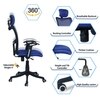 Jeaorda High Back Ergonomic Chair in Blue Colour