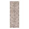 Neulooms Handloom Knotted Reversible Flatweave Runner Rug Chocolate Brown or Ivory 3x6