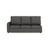 Apollo Sofa (Colour : Steel, Cushion : Soft, Back Type : High Back, Seating Capacity : Right Aligned 3 Seater + Right Aligned Chaise + Ottoman)