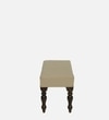 Aarna Sheesham Wood Upholstered Bench In Walnut Finish