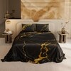 Stoa Paris 300TC UltrSatin Super King Bedsheet with 2 Pillow Covers Satin Super Dark Gold