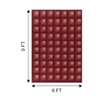 Jaipur Rugs Soft Geometric Wool Dhurrie Rug Red 5x8 ft