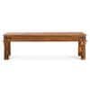 Carroll  Sheesham Wood Bench In Honey Oak Finish