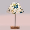 Devansh Multicolor Cotton Table Lamp With  Natural  Wood Base  & Steel Pipe (10X16.25 Inches)-38