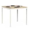 Holven 4 Seater Square Dining Table European oak & white