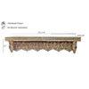 Foster Brown Colour Solid Wood Handcarved Floating Wall shelf