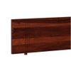 Triplet Solid Wood King Size Non Storage Bed In Honey Oak Finish