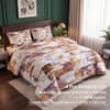 Multicolor Abstract 4 Pcs Comforter Set With Queen Size Bedsheet With 2 Pillow Covers