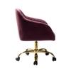 Doe Buck Louise Modern Purple Velvet Office Chair