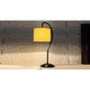Yellow cotton Curvy table lamp with Iron Base (SP05)
