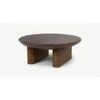Ribbed Coffee Table Brown