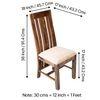Columbus Sheesham Wood Dining Chair Set of 2 in Teak Finish