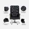 Maharaja Leatherette High Back Director Chair In Black Colour
