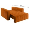 Beliss  Pull Out Sofa cum Bed  in Orange Colour