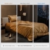 Stoa Paris Satin Comforter Single Bed with 300 TC Ultra Satin Fabric, Gifts for Women  Eternal Glow Gold