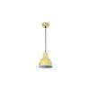 Opi Minimal Pastel Yellow Metal Single Hanging Light