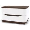 Baltoro Engineered Wood Bedside Table in White Finish