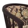 Bella Solid Wood Lounge Chair Finish Mahogany with Chintz Floral Colour