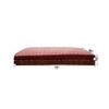 Ellis Futon - Red Four Leaf- Brown