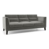 Lewis 3 Seater Fabric Sofa in Ash Grey Velvet Colour