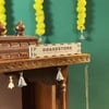 D'Dass Honey Finish Solid Sheesham Wooden Temple For Pooja