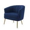 CarlAccent Chair in Navy Blue Colour