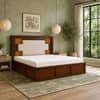Nayra Solid Wood Comfort King Bed Hydraulic Storage Provincial Teak Finish Mattress 72 x 78 Inches