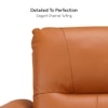 Orchard Three Seater Motorized Leather Recliner in Savana Tan Brown Colour