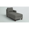 Bali Fabric Chaise Launger in Dark Grey Colour