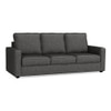Apollo High Back 3 Seater  Fabric Sofa In Steel Colour