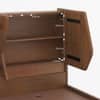 Koro  Solid Wood King Size Box Storage Bed In Amber Walnut Finish