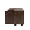 Isis Solid Mango Wood Sideboard with 4 Door in Dark Finish