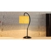 Yellow Jute Curvy table lamp with Iron Base (SP21)