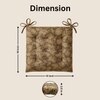 Lx Polyester Chair Pad Brown Pc 1