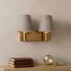 Devansh Metal Electric Wall Light in Black Colour with Beige Shade Count of 1 Light