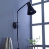 Swing Black Metal Wall Light