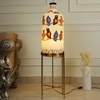 Vibrant Wings Designer Electric Floor Lamp with Metal Stand in White Colour
