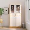 Hexa Engineered Wood Bookshelf Multipurpose Storage Rack in Giant Wood and Frosty White